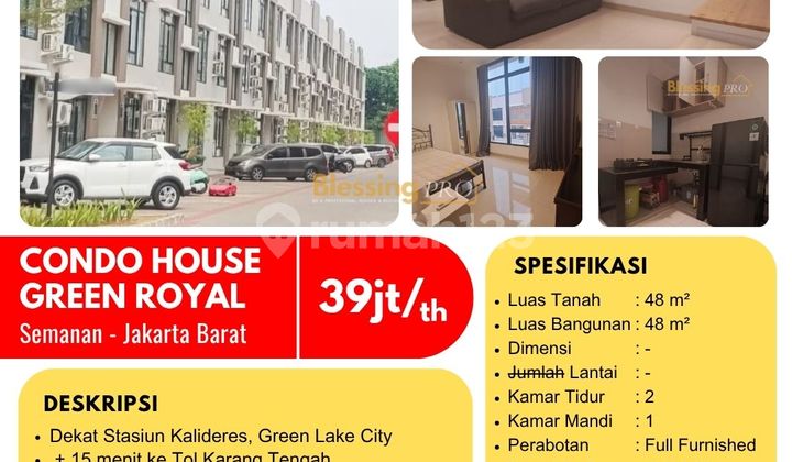 For Rent Condo House Green Royal, Fully Furnished, Semanan, Kalideres For Rent Condo House Green Royal, Fully Furnished, Semanan, Kalideres