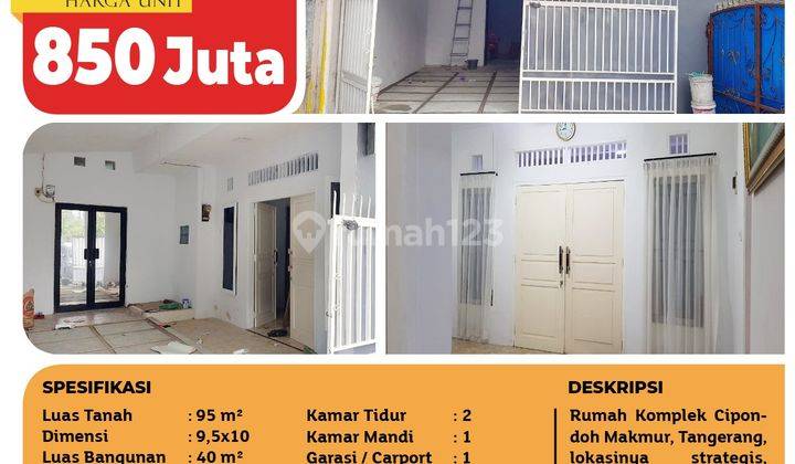 Dijual Cepat Rumah Baru Siap Huni, Cipondoh Makmur, Tangerang 1