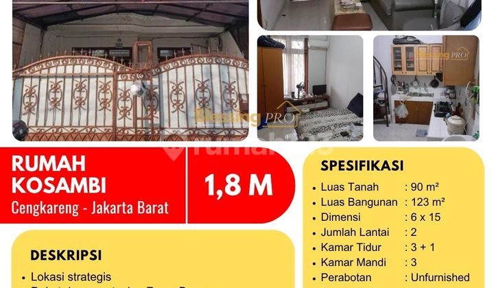 Dijual Cepat Rumah Minimalis Kosambi Baru, Jakarta Barat