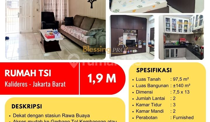 Dijual Rumah Furnished Taman Semanan Indah (TSI), Jakarta Barat