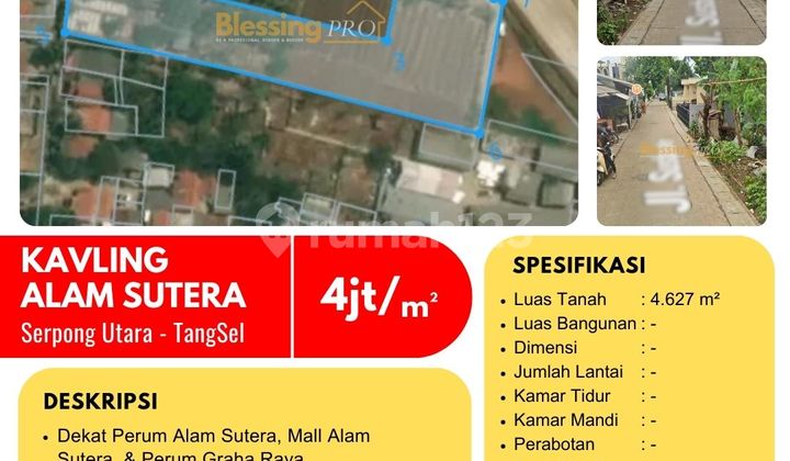 Dijual Kavling Pondok Jagung, Alam Sutera, Serpong Utara Dijual Kavling Pondok Jagung, Alam Sutera, Serpong Utara