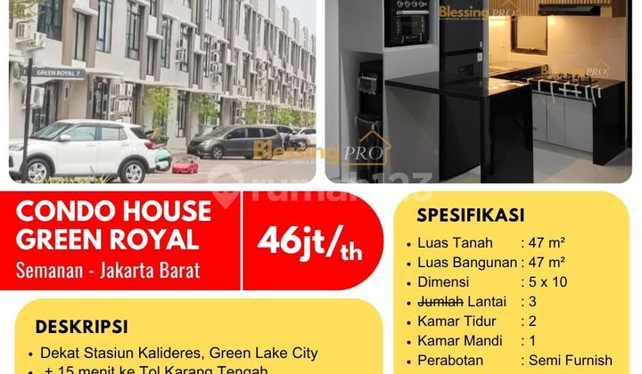 For Rent Condo House Green Royal, Semanan, West Jakarta