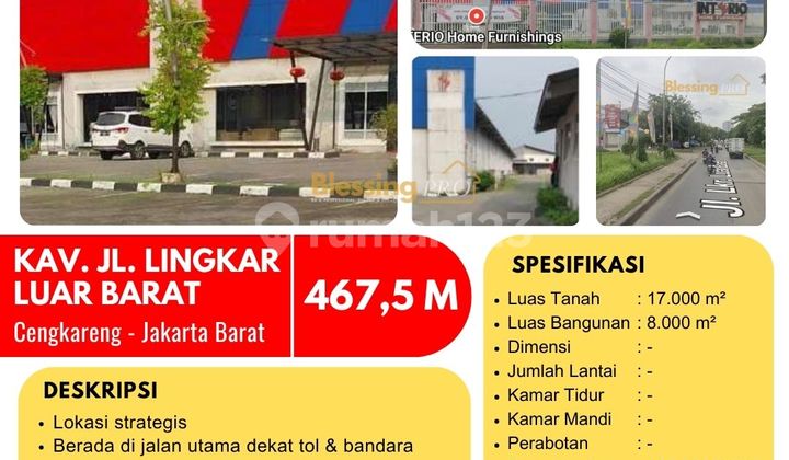 Dijual Tanah di Jl. Lingkar Luar Barat (Ada Showroom Furniture), Cengkareng, Jakarta Barat Dijual Tanah di Jl. Lingkar Luar Barat (Ada Showroom Furniture), Cengkareng, Jakarta Barat