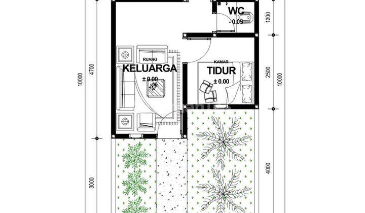 Dp50jt cicilan 1,8jt/bln plet sampai lunas, tanpa bi cheking perumahan murah 3