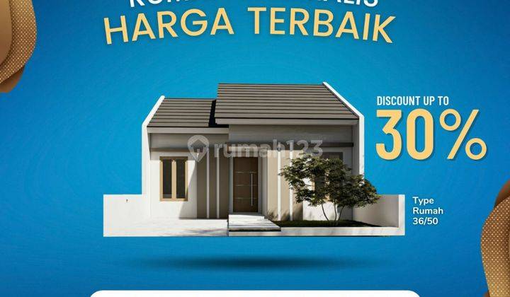 Rumah murah cash & cash bertahap lokasi strategis kualitas terjam 1