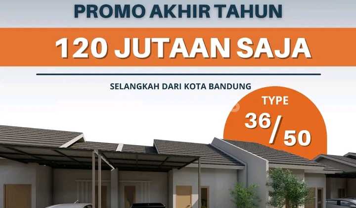 Rumah 2unit dekat margahayu bebas banjir. harga 125jt type36/50  1