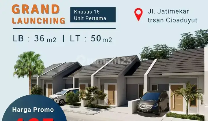 Rumah elitt modern free design dekat pusat kota hatGa 125jt aja 1