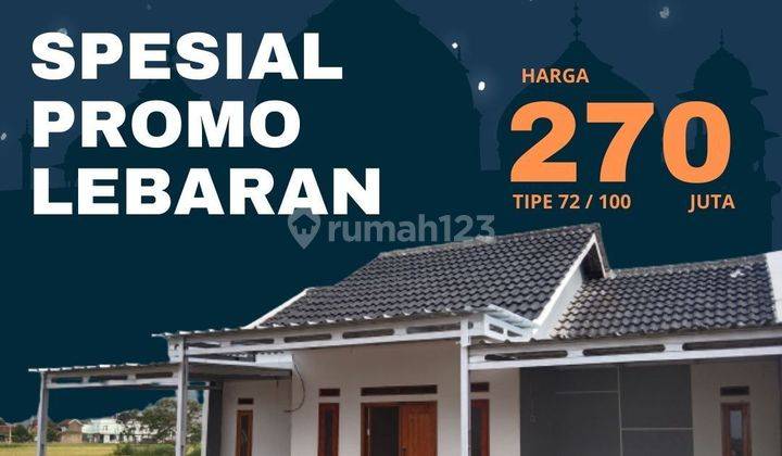 Rumah 1 lantai 4 kamar 72/100 free design 1