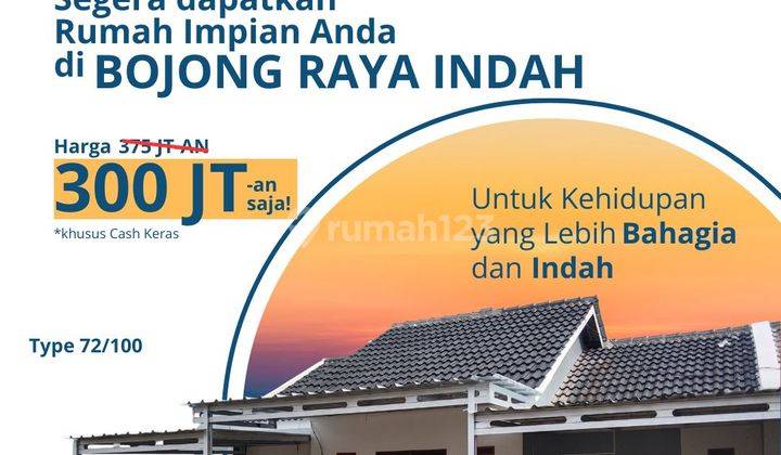 Rumah 72/100 dekat area perkotaan di dekat wisata kampung batu 1