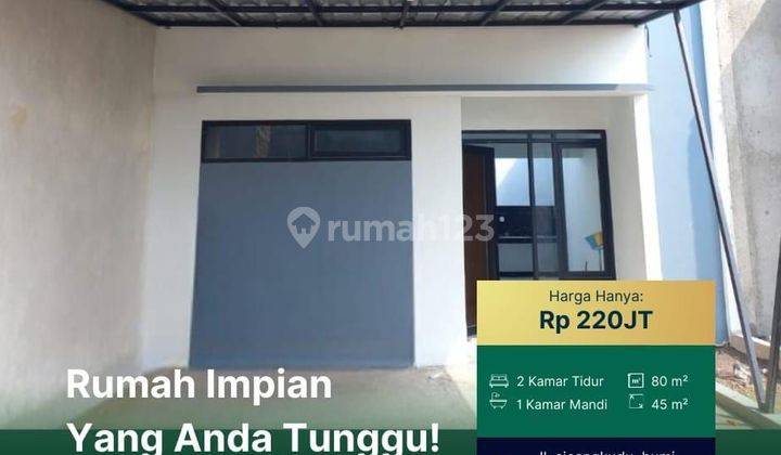 Rumah 1 Lantai Scandavian Dikatapang Bebas Banjir Termurah  1