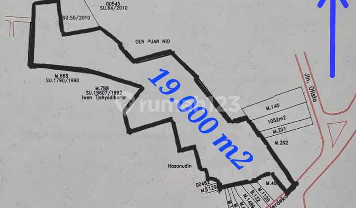 Tanah 19.000 M² Kosong di Jl. Merdeka Kota Tangerang - SHM On Hand
