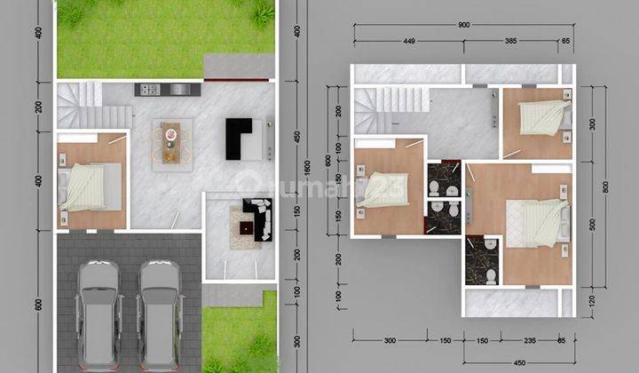 Rumah Minimalis Bebas Desain Di Tanah Kavling Premium Magnolia City Cluster 2