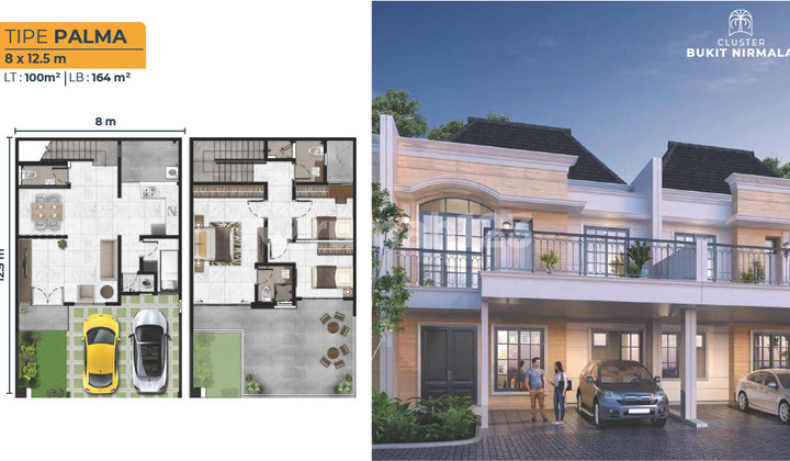 DIJUAL RUMAH MEWAH BUKIT NIRMALA PIK 2 UK 8x12.5 FREE PPN HANYA 5 MENIT KE TOL!