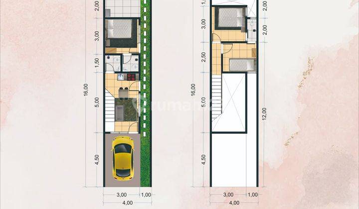 RUMAH MURAH BARU 2 LANTAI KLAMPIS SCANDINAVIAN DP 0% 2