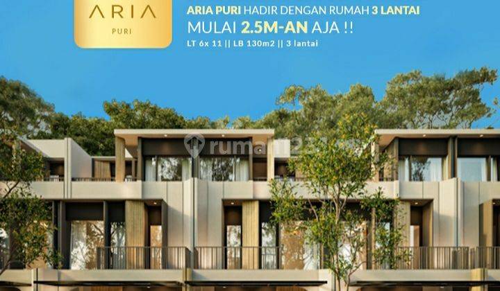 Rumah 3lantai di Jakarta Barat, Aria Puri by Green woods Group 2