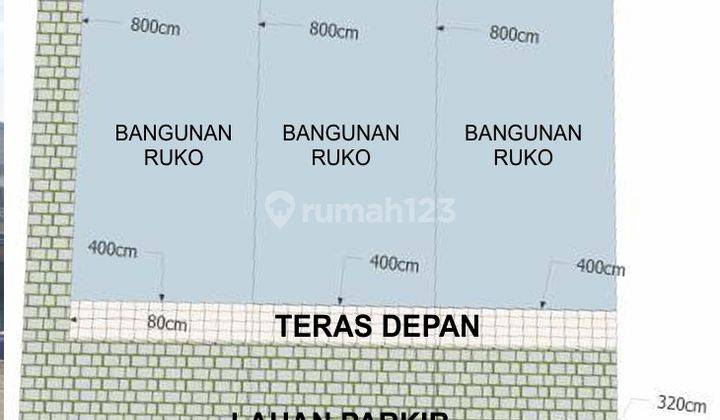 Ruko Gandeng 2 di Villa Regency 2. Lokasi Strategis. Depan Taman 2