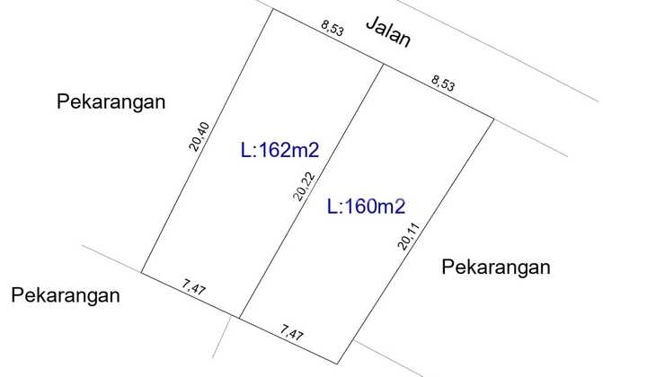 Tanah Kosong 160M2 di Areal Tempo Gelato/Mc Donald Jakal KM 5 Kawasan Kos Eksklusif Pogung Baru Blok A