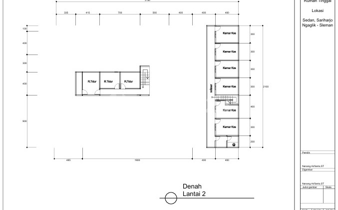 For Quick Sale: Main House with 5 Rooms & 11-Room Boarding House on a Spacious Land in Monjali, Palagan Street. 2