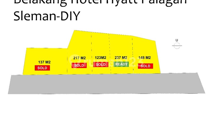 Tanah Dekat Pogung Ugm Belakang Hotel Hyatt Palagan Jogja Shm 237m2 Jalan Lebar