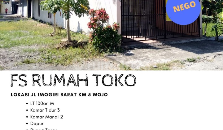 750M: Shop House for Sale on West Imogiri Road KM 5 1