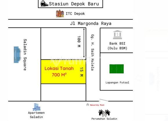 Jual Cepat Tanah Murah di Margonda Raya, Depok  1