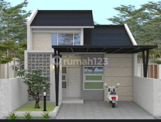 Rumah modern minimalis 1 lantai,dekat pusat kota dan perkantoran 1