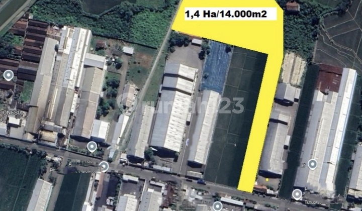 Cheap Industrial Zone Land with Container Access in Mojo Karanganyar