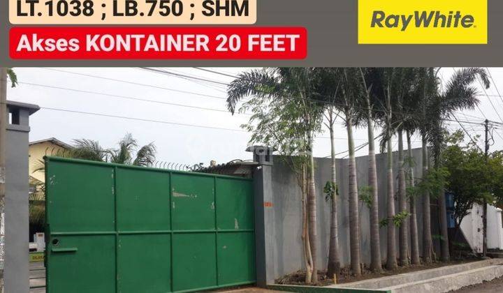 Pabrik Gudang Sidoarjo - Luas 1038 m2 akses KONTAINER 20 Feet 8