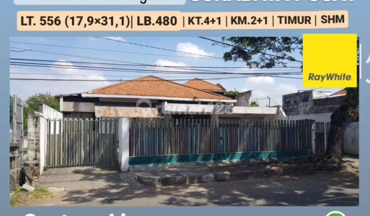 MURAH Rp.20 jt-an /m2 Dijual Rumah Surabaya Pusat - Jl.Sam Ratulangi - Ruang LUAS Loss - SHM  1