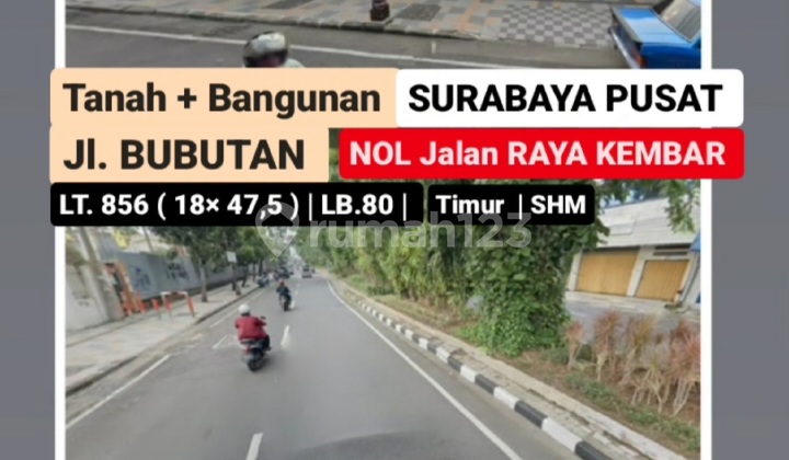 Murah Dijual Tanah + Bangunan Surabaya Pusat Jl. Bubutan - Nol Jalan Raya Kembar - HGB Murah Dijual Tanah + Bangunan Surabaya Pusat Jl. Bubutan - Nol Jalan Raya Kembar - HGB