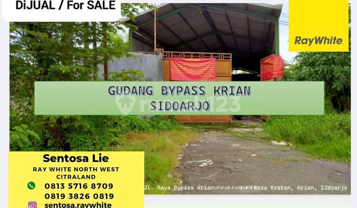 Dijual 351 M2 Gudang Nol Jalan Raya Bypass Krian Sidoarjo Jawa Timur - Plus Ruang Kantor - Dekat Akses Tol, Polsek Krian Dijual 351 M2 Gudang Nol Jalan Raya Bypass Krian Sidoarjo Jawa Timur - Plus Ruang Kantor - Dekat Akses Tol, Polsek Krian