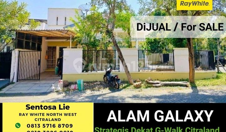Dijual 240 M2 Rumah Alam Galaxy Spesial Carport 4 Mobil Luas Dekat Graha Natura, Gwalk Citraland , Pakuwon Mall