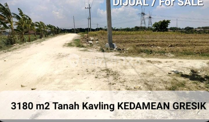 Cheap Sale 3180 M2 Land Kedamean Gresik East Java - Yellow Zone Suitable for Warehouse, Workshop, Housing Cheap Sale 3180 M2 Land Kedamean Gresik East Java - Yellow Zone Suitable for Warehouse, Workshop, Housing