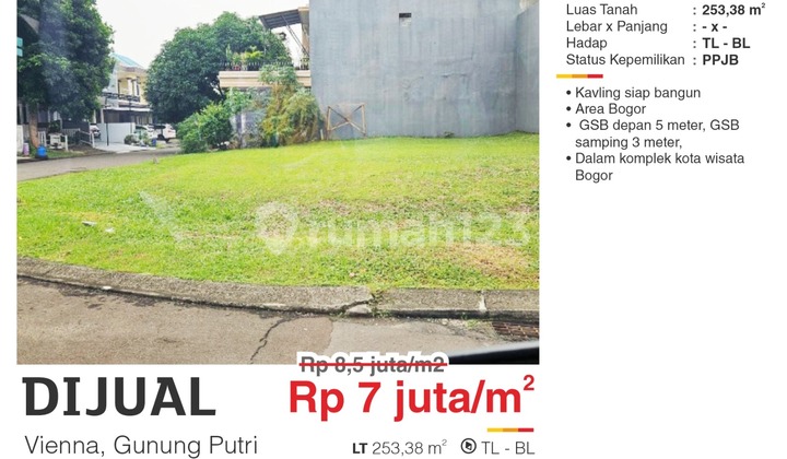 Kavling Hoek Strategis Murah Depan Gerbang Kota Wisata Bogor Kavling Hoek Strategis Murah Depan Gerbang Kota Wisata Bogor