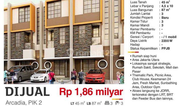 Dijual Rumah 3 Lantai Primary Dibawah Harga Lokasi Strategis Di Pantai Indah Kapuk 2 1