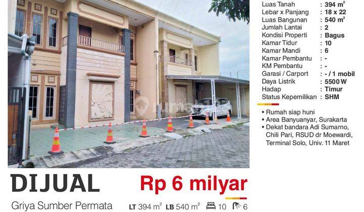 Rumah 2 Lantai Bagus Semi Furnished Lokasi Strategis di Solo 1