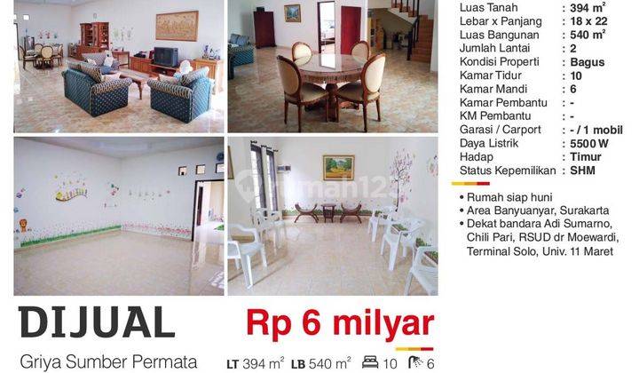 Rumah 2 Lantai Bagus Semi Furnished Lokasi Strategis di Solo 2