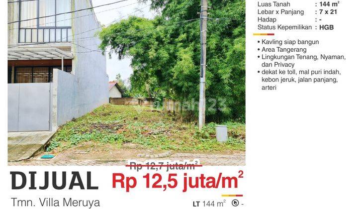 Dijual Kavling Siap Bangun 144 M2 HGB Lokasi Strategis Harga Turun 1