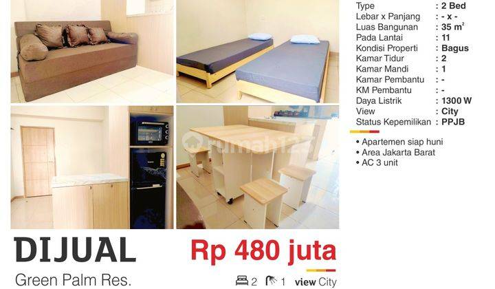 Dijual Apartment 2br Ff Bagus Harga Terjangkau di Jakarta Barat 2