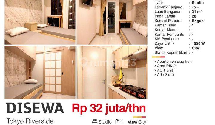 Disewa Apartmen Studio Dekat Bandara Furnished Tinggal Bawa Koper 1