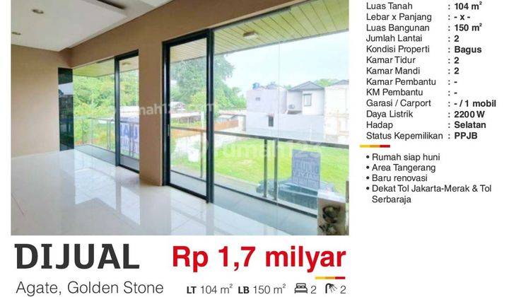 Dijual Rumah Bagus 2 Lantai Renovasi Harga Terjangkau di Serpong 1