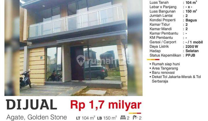 Dijual Rumah Bagus 2 Lantai Renovasi Harga Terjangkau di Serpong 2