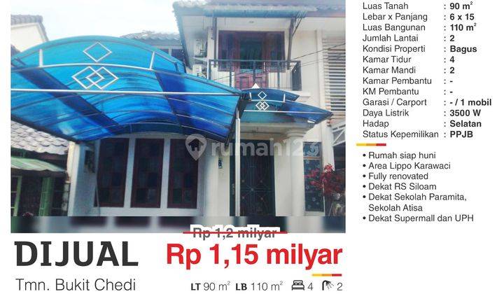 Dijual Rumah 2 Lantai Furnish Renovasi Lokasi Strategis Karawaci 1