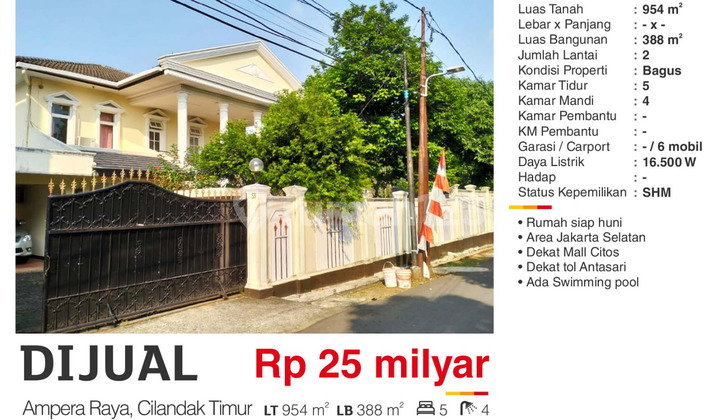 For Sale: Strategic Ready-to-Occupy House Near Mall l Citos, South Jakarta