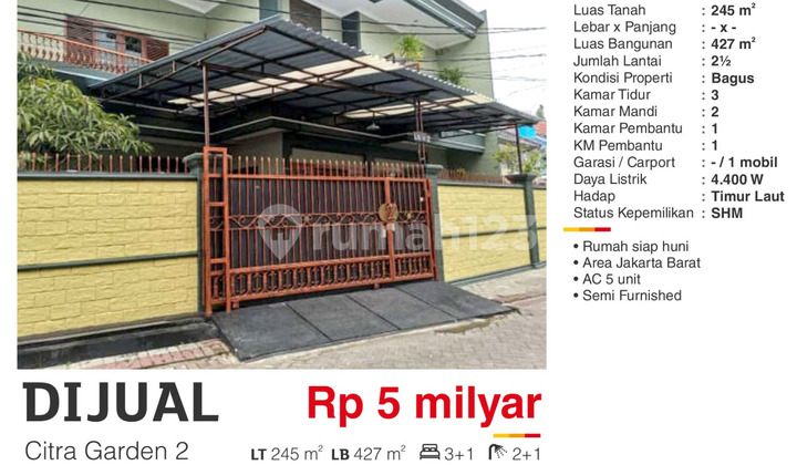 Dijual Cepat Rumah Modern SHM di Citra Garden 2 Jakarta Barat Dijual Cepat Rumah Modern SHM di Citra Garden 2 Jakarta Barat