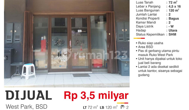 For Sale: Ready-to-Use Commercial Building with Good SHM in West Park BSD For Sale: Ready-to-Use Commercial Building with Good SHM in West Park BSD