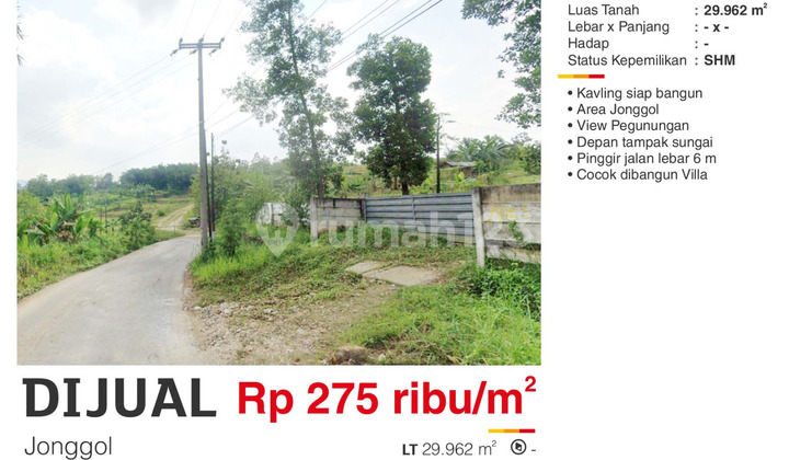 Dijual Kavling Siap Bangun Menghadap Gunung di Sukajaya Jonggol 1