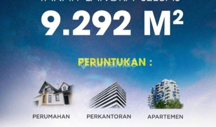 Dijual tanah strategis  langka di di Jl hos cokrominoto tanggerang  1