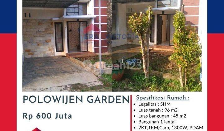 Rumah jual polowijen garden dekat terminal arjosari exit tol  1