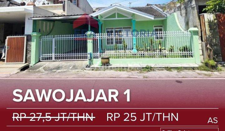 Rumah sewa pinggir jalan sawojajar siap huni dekat exit tol 1